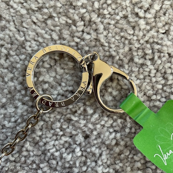 Vera Bradley Buttercup Have a Ball Keychain - Picture 3 of 4